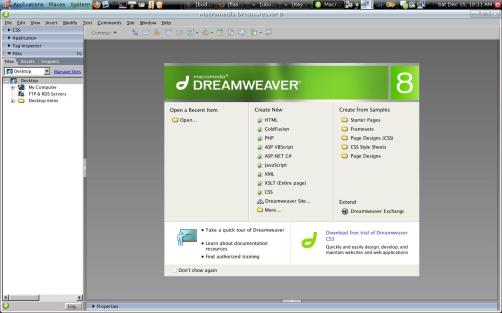 DreamWeaver in Ubuntu